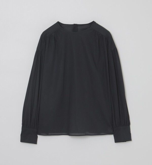 MACKINTOSH PHILOSOPHY「GREY LABEL シアーコットンボイルブラウス」|シャツ・ブラウス|ブラック