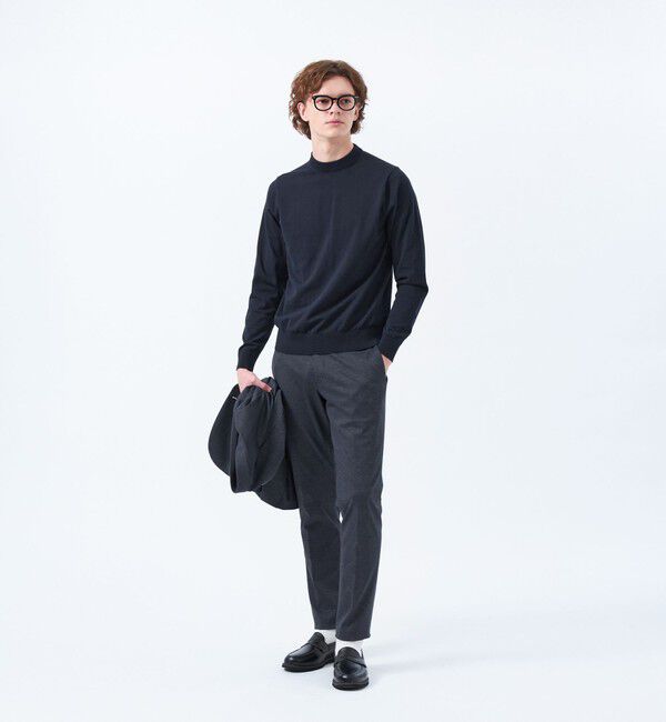 MACKINTOSH PHILOSOPHY「TEXBRIDプレーティング セミモックネックプルオーバーニット」|ニット・セーター|