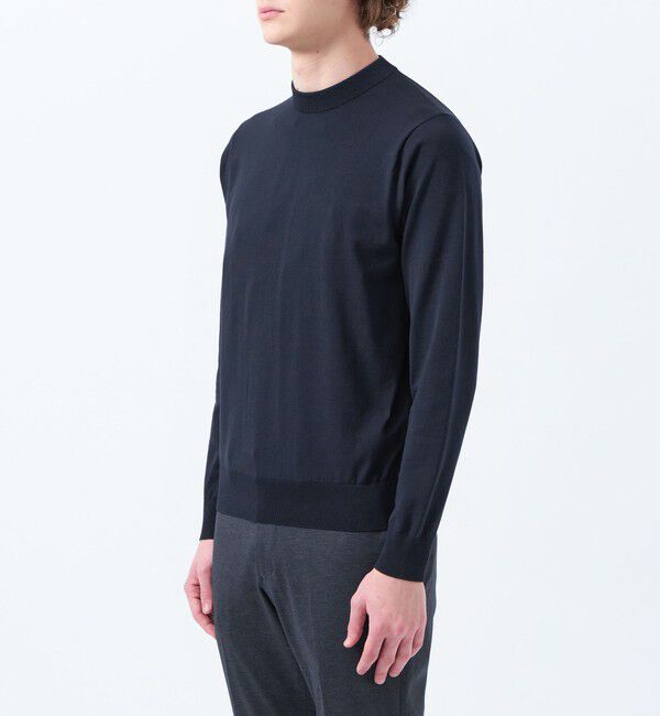 MACKINTOSH PHILOSOPHY「TEXBRIDプレーティング セミモックネックプルオーバーニット」|ニット・セーター|