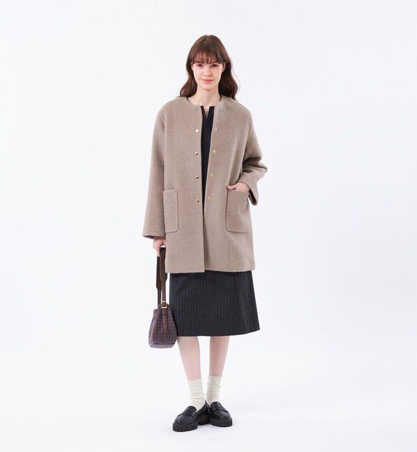 MACKINTOSH PHILOSOPHY「【WEB&一部店舗限定】ウールパイルノーカラーコート」|その他|