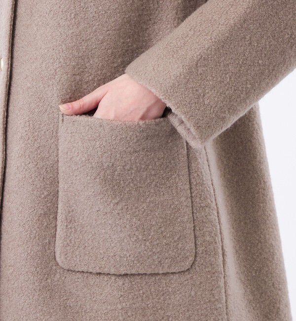 MACKINTOSH PHILOSOPHY「【WEB&一部店舗限定】ウールパイルノーカラーコート」|その他|