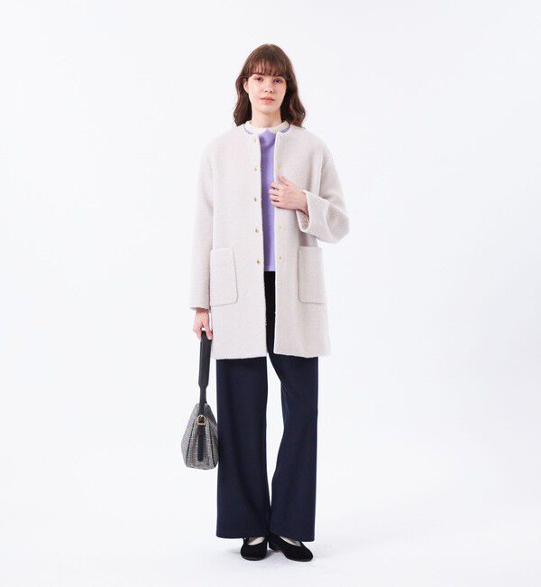 MACKINTOSH PHILOSOPHY「【WEB&一部店舗限定】ウールパイルノーカラーコート」|その他|