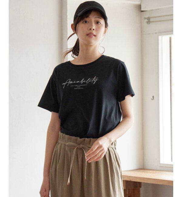 ikka「ロゴフォトプリントＴ」|Tシャツ・カットソー|