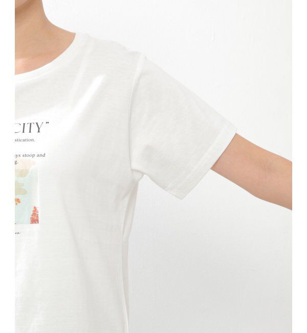 ikka「ロゴフォトプリントＴ」|Tシャツ・カットソー|