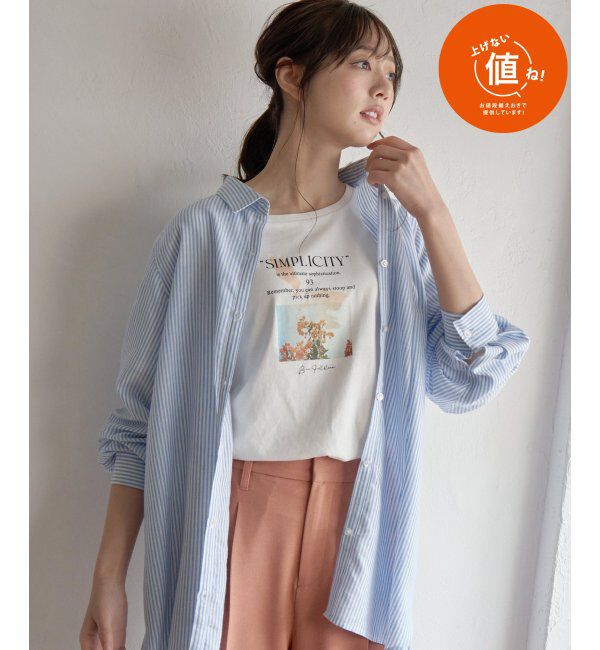 ikka「ロゴフォトプリントＴ」|Tシャツ・カットソー|オフホワイト