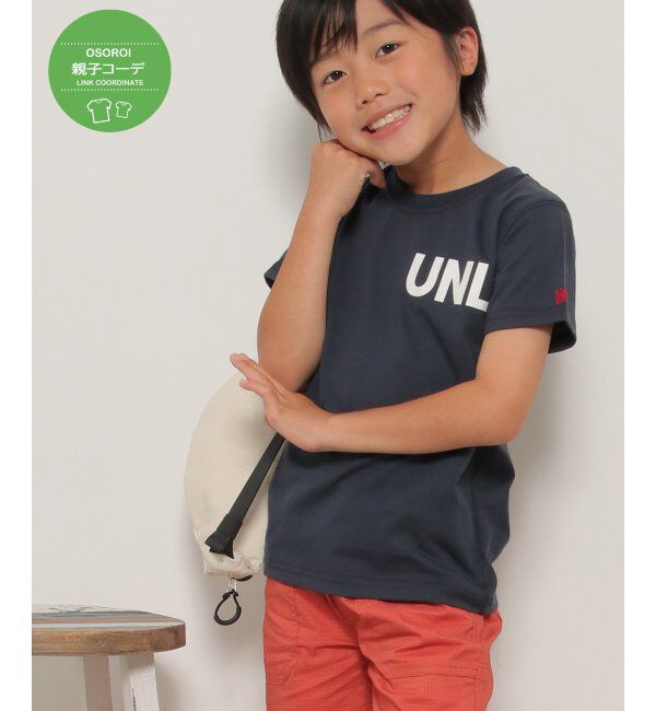 ikka kids「【親子おそろい】URBAN NATURE LIFE アーバンネイチャーライフ ロゴT（120~160cm）」|Tシャツ・カットソー|ネイビー