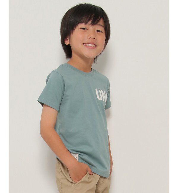 ikka kids「【親子おそろい】URBAN NATURE LIFE アーバンネイチャーライフ ロゴT（120~160cm）」|Tシャツ・カットソー|