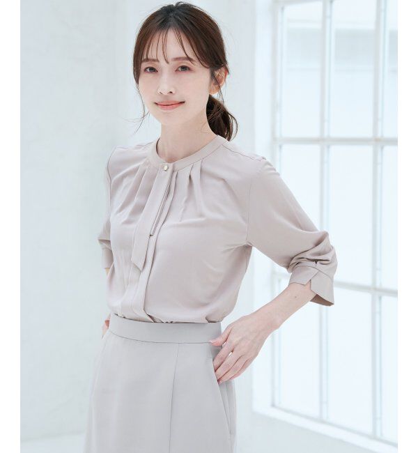 IKKA LOUNGE「3WAYボウタイ付きブラウス」|シャツ・ブラウス|