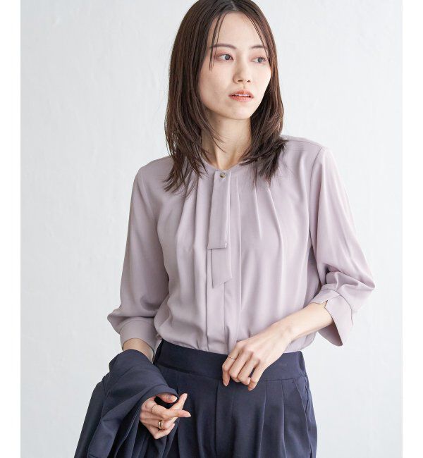 IKKA LOUNGE「3WAYボウタイ付きブラウス」|シャツ・ブラウス|