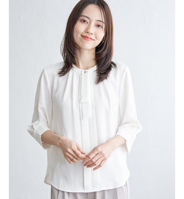 IKKA LOUNGE「3WAYボウタイ付きブラウス」|シャツ・ブラウス|