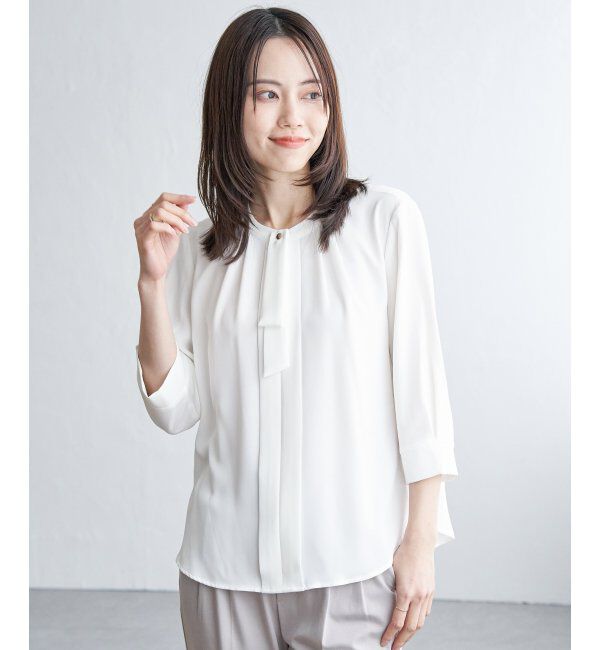 IKKA LOUNGE「3WAYボウタイ付きブラウス」|シャツ・ブラウス|