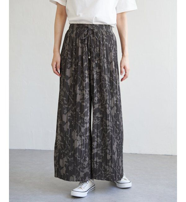 ikka「さらっとプリーツワイドパンツ」|その他|