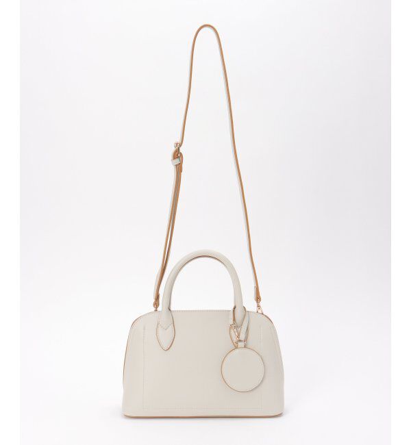 ikka「合皮2WAYボストンミラー付きトートバッグ」|その他|