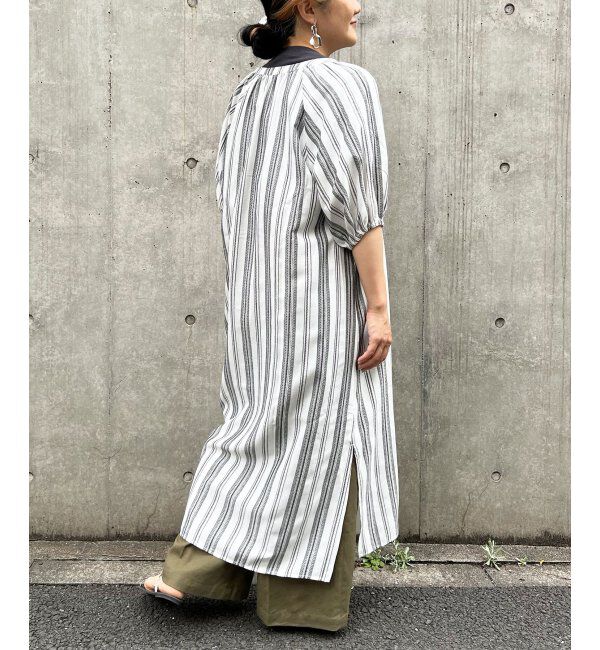 Lbc with Life「ストライプガウンワンピース」|ワンピース|