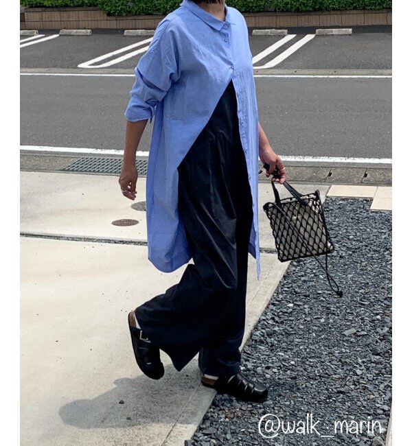 Lbc with Life「リネン混3WAYワンピース」|ワンピース|ブルー