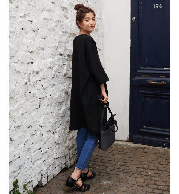 Lbc with Life「リネン混サックワンピース」|ワンピース|