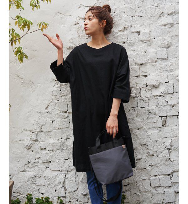 Lbc with Life「リネン混サックワンピース」|ワンピース|