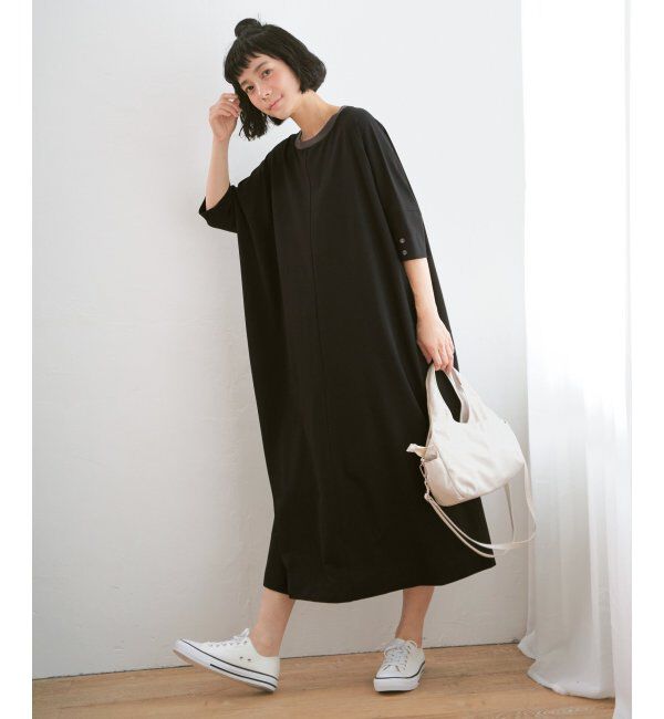 Lbc with Life「配色カットゆるワンピース」|ワンピース|