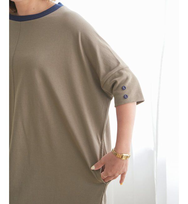 Lbc with Life「配色カットゆるワンピース」|ワンピース|