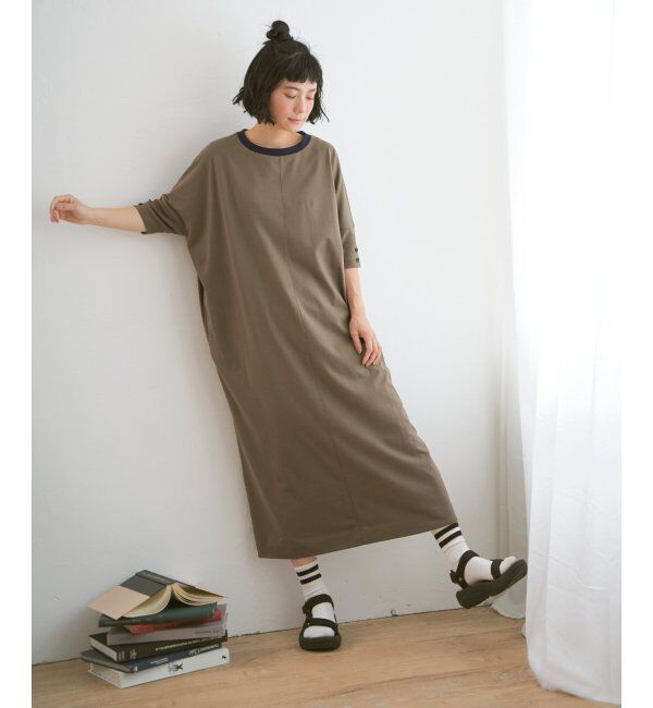 Lbc with Life「配色カットゆるワンピース」|ワンピース|