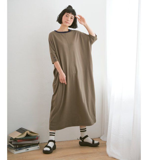 Lbc with Life「配色カットゆるワンピース」|ワンピース|