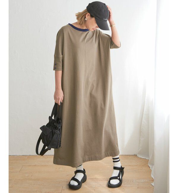 Lbc with Life「配色カットゆるワンピース」|ワンピース|