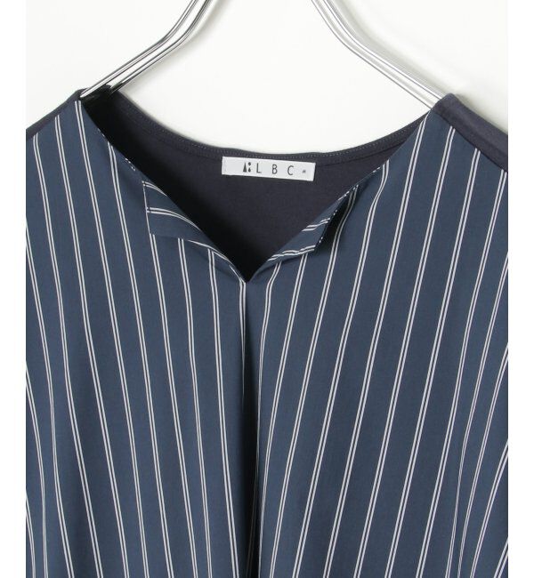 Lbc with Life「布帛切り替えキーネックワンピース」|ワンピース|