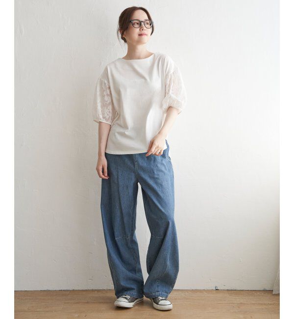 Lbc with Life「袖シアージャカードプルオーバー」|その他|