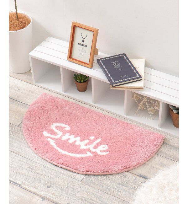 Lbc with Life「スマイルハーフ マルチマット」|クッション・クッションカバー|ピンク