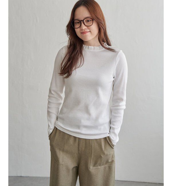 Lbc with Life「サンカクテレコエリフリルロンＴ」|Tシャツ・カットソー|