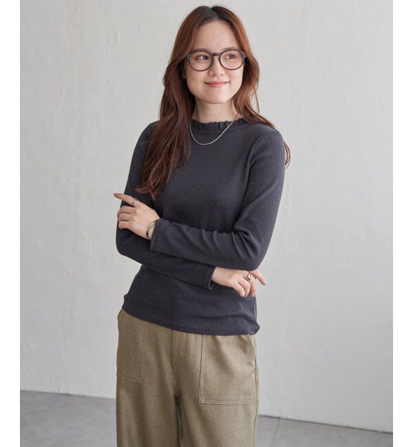 Lbc with Life「サンカクテレコエリフリルロンＴ」|Tシャツ・カットソー|