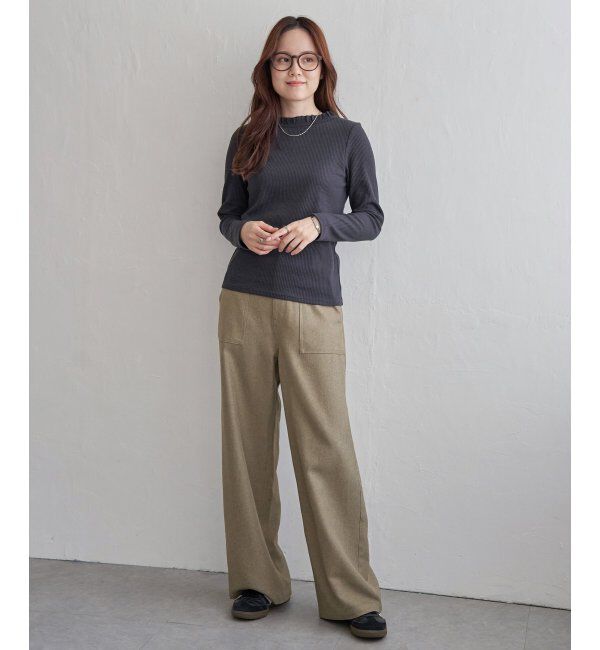 Lbc with Life「サンカクテレコエリフリルロンＴ」|Tシャツ・カットソー|