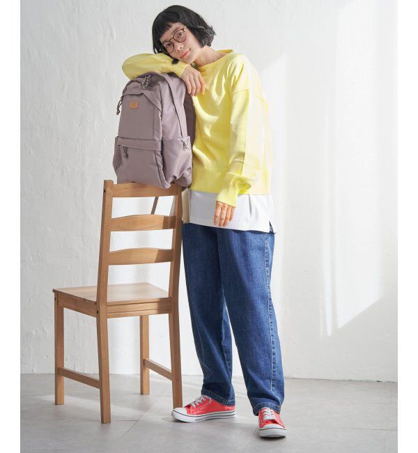 Lbc with Life「コットンPドロップショルダーニット」|カーディガン|