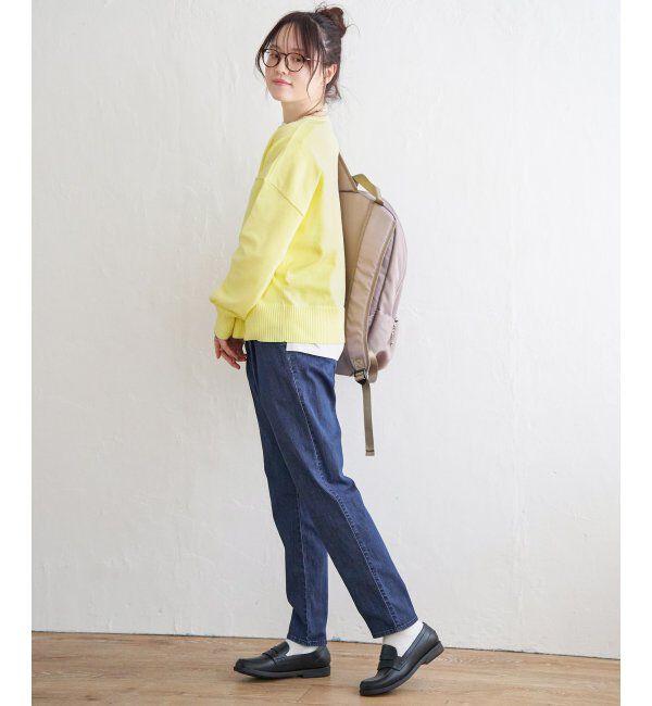 Lbc with Life「コットンPドロップショルダーニット」|カーディガン|