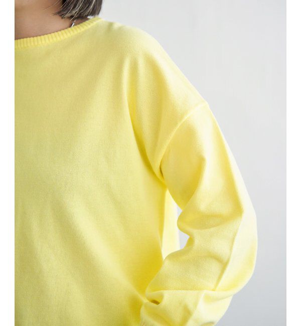 Lbc with Life「コットンPドロップショルダーニット」|カーディガン|