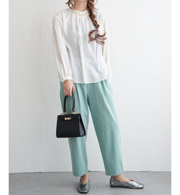 Lbc with Life「襟タックブラウス」|シャツ・ブラウス|