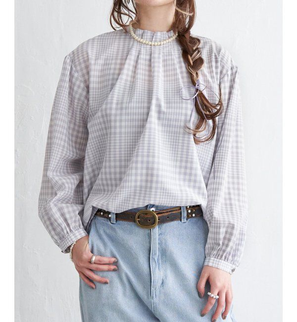 Lbc with Life「襟タックブラウス」|シャツ・ブラウス|