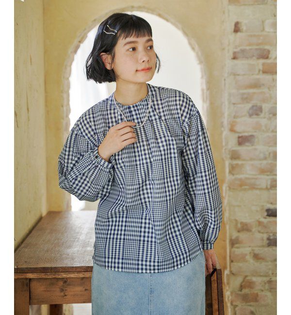 Lbc with Life「襟タックブラウス」|シャツ・ブラウス|