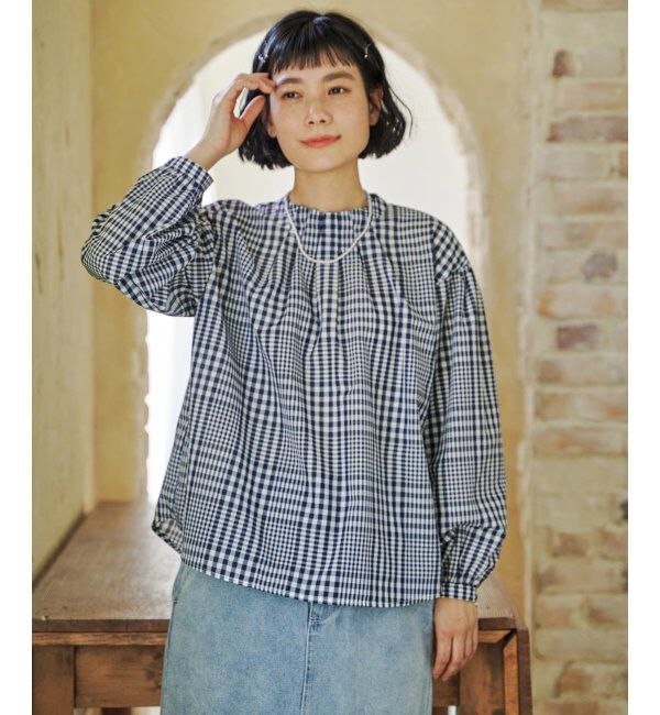 Lbc with Life「襟タックブラウス」|シャツ・ブラウス|