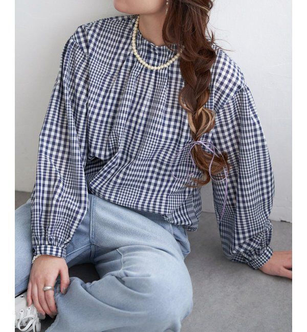 Lbc with Life「襟タックブラウス」|シャツ・ブラウス|