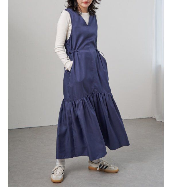 VENCE share style「ツイル切替ジャンスカ」|スカート|