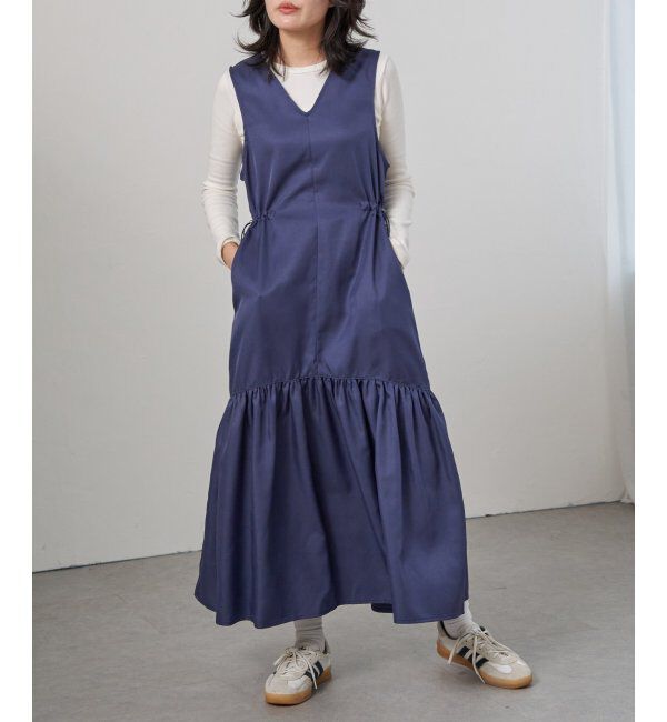 VENCE share style「ツイル切替ジャンスカ」|スカート|