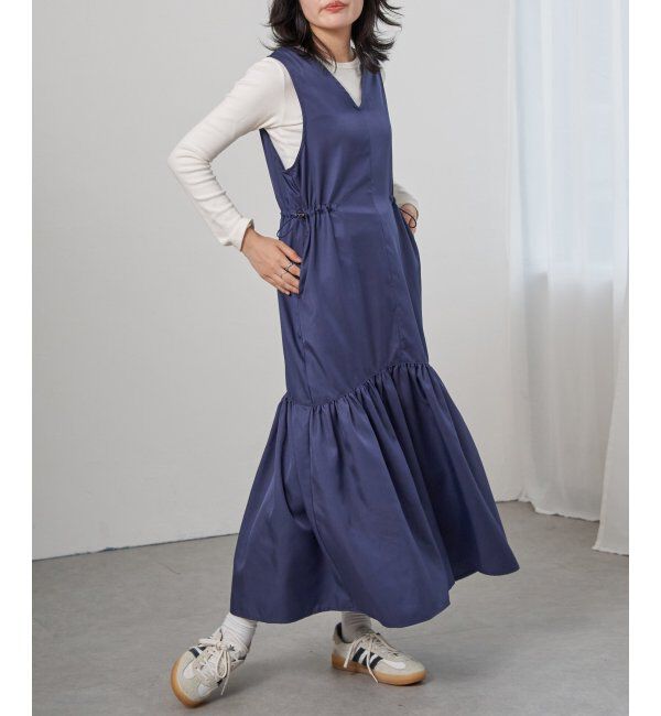 VENCE share style「ツイル切替ジャンスカ」|スカート|