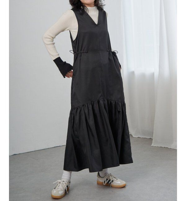 VENCE share style「ツイル切替ジャンスカ」|スカート|