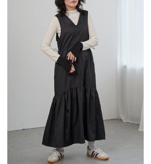 VENCE share style「ツイル切替ジャンスカ」|スカート|