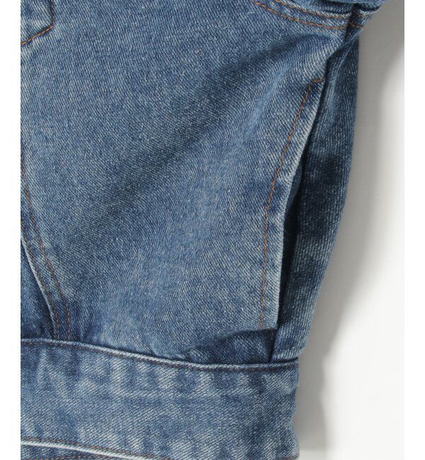 VENCE share style「デニムノーカラーGジャン」|ブルゾン・スタジャン|