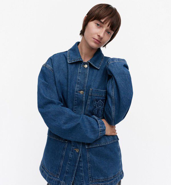 Marimekko「Maridenim Poweri Unikko デニムジャケット」|その他|