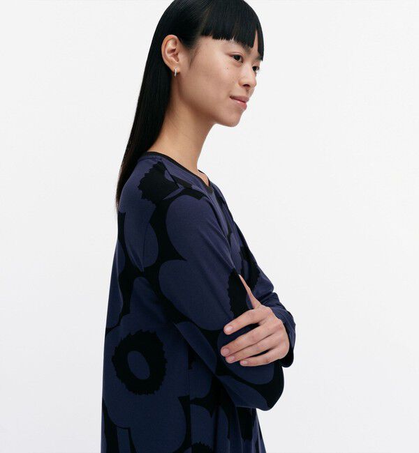 Marimekko「Lehtokielo Unikko ワンピース」|ワンピース|