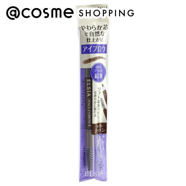  「エルシア プラチナム 鉛筆 アイブロウ(ブラシ付) BR301 ライトブラウン 本体/無香料 (1.1g)」|アイブロウ|その他