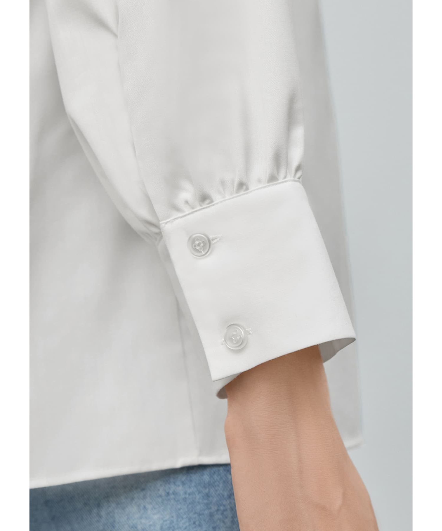 STYLE DELI「【LUXE】 シワFREEケープ風フリルブラウス」|シャツ・ブラウス|